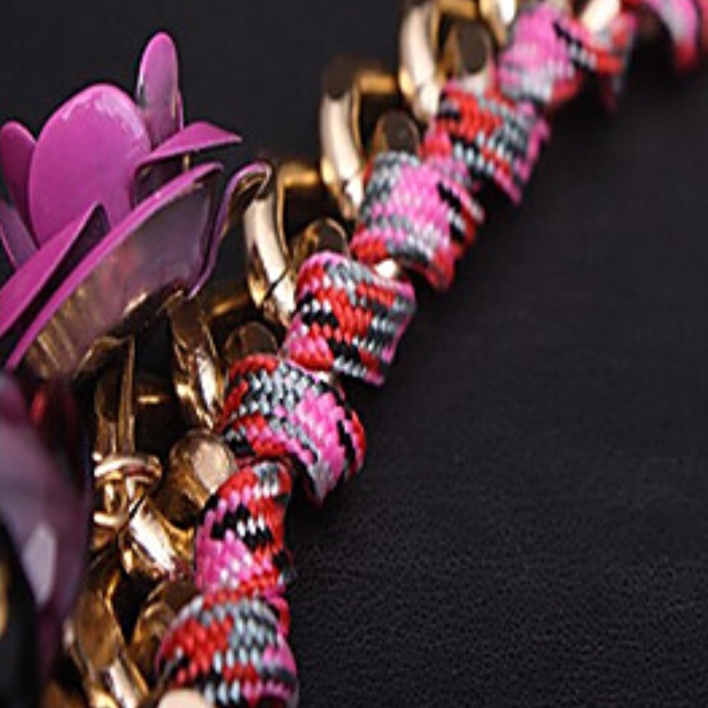 Women's Plaited Pendant Necklace - Picture 2 of 3